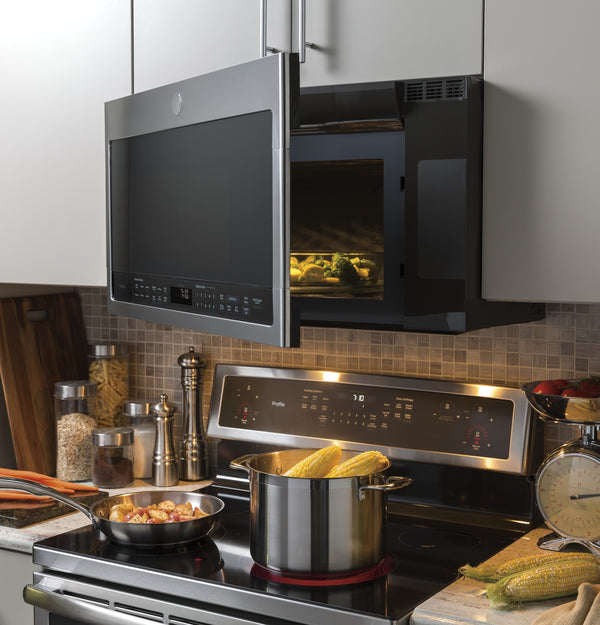 GE Profile™ 2.1 Cu. Ft. Over-the-Range Sensor Microwave Oven