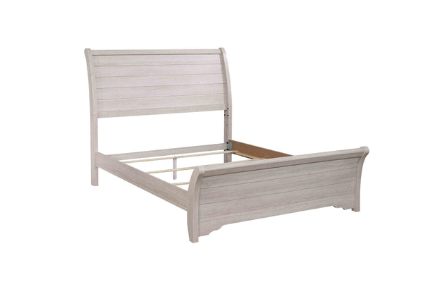 Coralee - Panel Queen Bed - Chalk / Gray