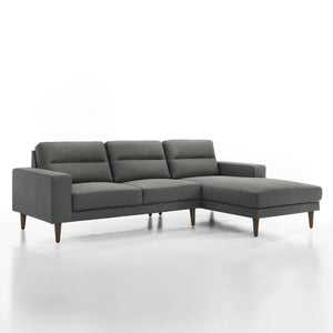 Vale - Left Arm Facing Loveseat - Gray