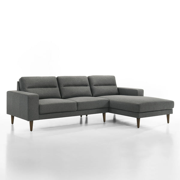 Vale - Left Arm Facing Loveseat - Gray