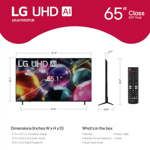 LG UHD 65" UA7050 Class TV