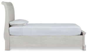 Robbinsdale - Antique White - Twin Sleigh Storage Bed