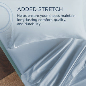 Linens - Tempur Classic Cotton Sheet Set - Sleepy Blue - Full