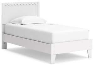 Thanks to its playful scalloped design, this twin platform bed is the perfect fit for cottage or coastal farmhouse interiors. Its matte white finish serves as the perfect backdrop to showcase your personal taste and creativity. Plus the low-profile bed fr