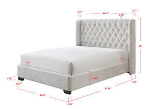 Daphne - Queen Bed - Ivory