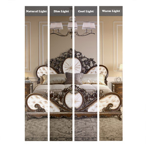 Devany - Eastern King Bed - Cream And Cherry