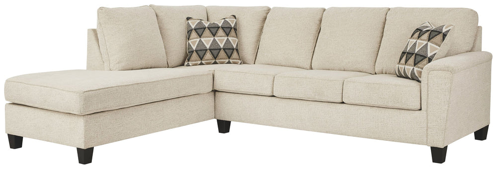 If youâ€™re looking to lighten the mood, youâ€™re sure to find this budget-conscious sectional beautifully fits the bill. Covered in a creme chenille upholstery loaded with plush texture, this less-is-more contemporary sectional is dressed to impress with