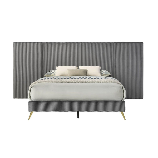 Muilee - Eastern King Bed - Gray