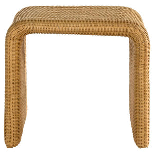 Cahya - Square Woven Rattan End Table - Natural