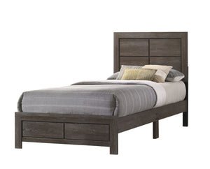 Hopkins - Twin 4 Piece Bedroom Set - Slate Oak