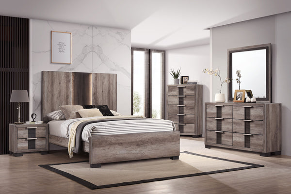 Rangley - Queen Bed - Dark Gray
