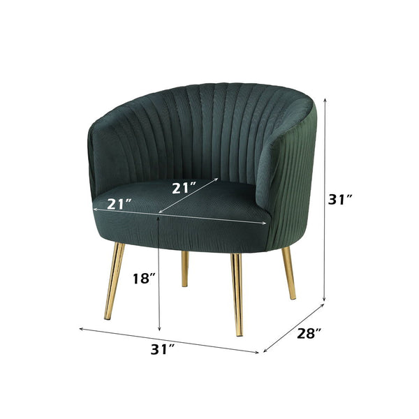 Sigurd Accent Chair - Green & Gold