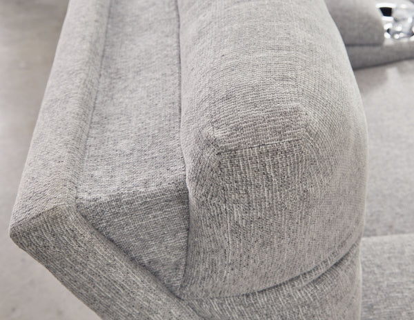 Acklen Place - Pewter - 3-Piece Power Reclining Sectional Sofa With Laf Chaise