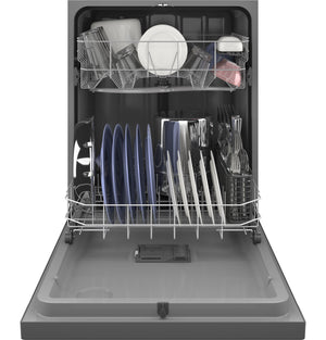 GE® ENERGY STAR® Dishwasher with Front Controls