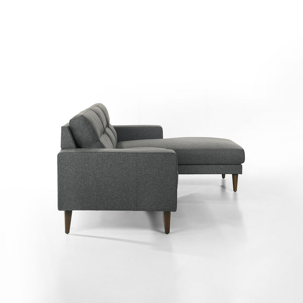 Vale - Left Arm Facing Loveseat - Gray