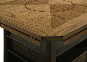Oakly - Counter Height Table - Charcoal / Light Brown