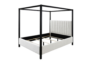  blending the luxurious feel of a traditional four-poster bed with the clean