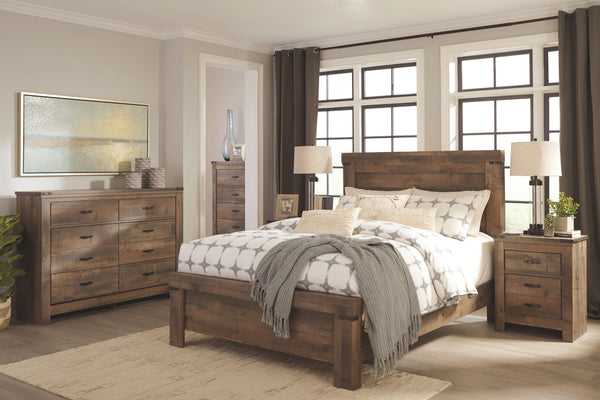Trinell - Brown - 6 Pc. - Dresser, Queen Panel Bed, 2 Nightstands