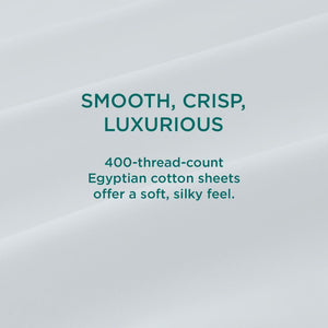 Linens - Tempur Luxe Egyptian Cotton Pillowcase Set - White - King