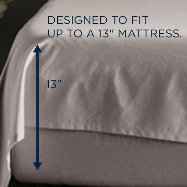 Linens - Tempur ProAir Sheet Set - Cool Gray - Twin Long