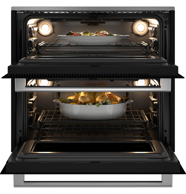 Café™ 30" Duo Smart Single Wall Oven in Platinum Glass