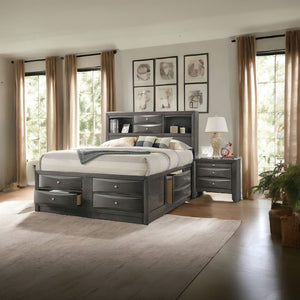 Ireland - Queen Bed - Gray Oak