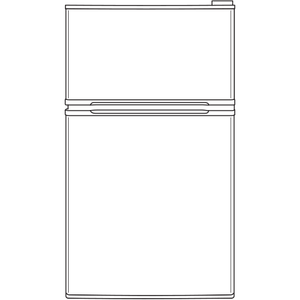 GE® ENERGY STAR® Double-Door Compact Refrigerator