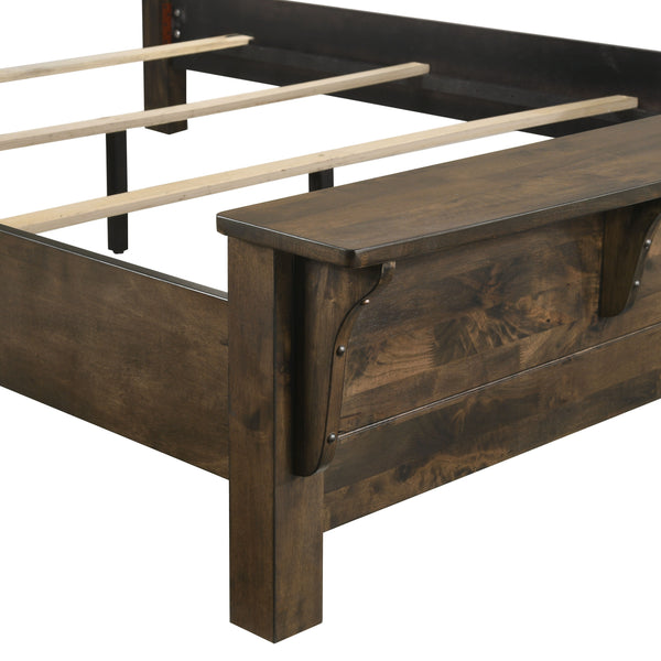 Blue Ridge - 5/0 Queen Bed - Rustic Gray