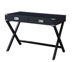  the Amenia Desk will brighten up your workplace with shiny simplicity and handsome finish. The crossing X base gives this table sturdy support while showcases the openness of the design. The desk has a spacious rectangular to