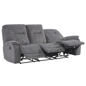 Cooper - Manual Glider Reclining Sofa And 2 Recliners - Shadow Gray