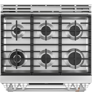Café™ 30" Smart Slide-In, Front-Control, Dual-Fuel, Double-Oven Range with Convection