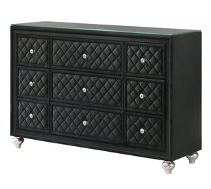 Cameo - King 5 Piece Bedroom Set - Black