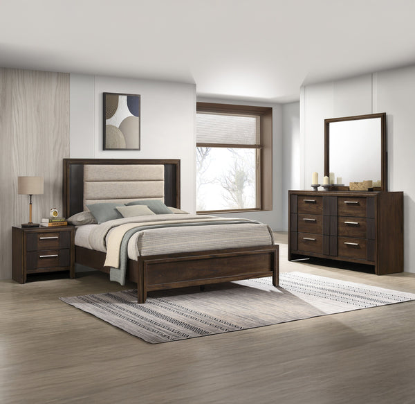 Carlton - King Bed - Brown