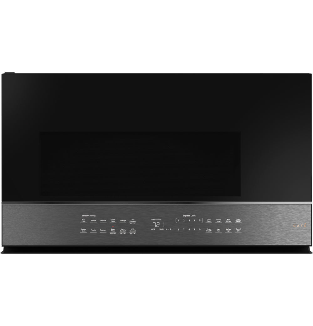 Café™ 2.1 Cu. Ft. Smart Over-the-Range Microwave Oven in Platinum Glass