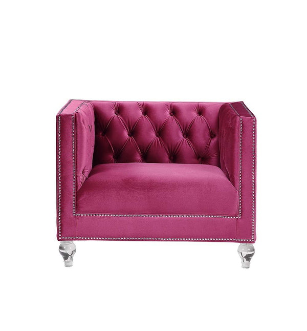 Heibero - Chair - Burgundy Velvet