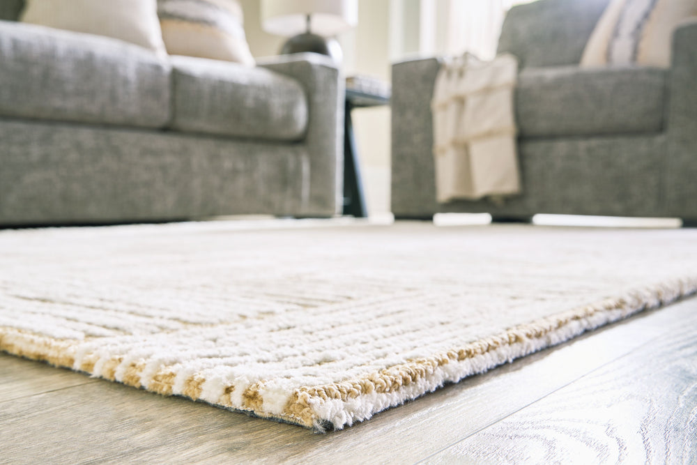 Need a showstopping design feature? This area rug-'s eye-catching basket weave detail makes a statement in any room. Plus, the high-low texture provides a sense of warmth that radiates comfy vibes and charm.<br/><br/><b>Product Features</b><ul><li>Made of
