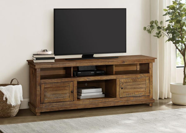 Payne - TV Stand Media Console - Distressed Brown