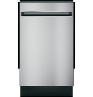 GE Profile™ ENERGY STAR® 18" ADA Compliant Stainless Steel Interior Dishwasher with Sanitize Cycle