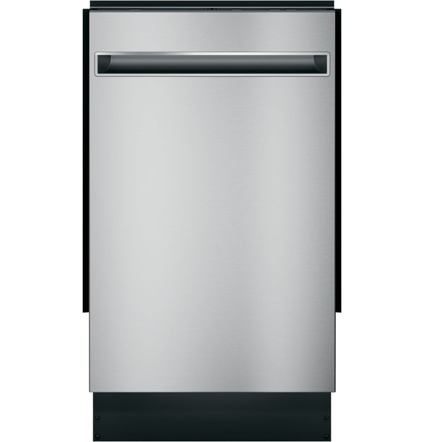 GE Profile™ ENERGY STAR® 18" ADA Compliant Stainless Steel Interior Dishwasher with Sanitize Cycle