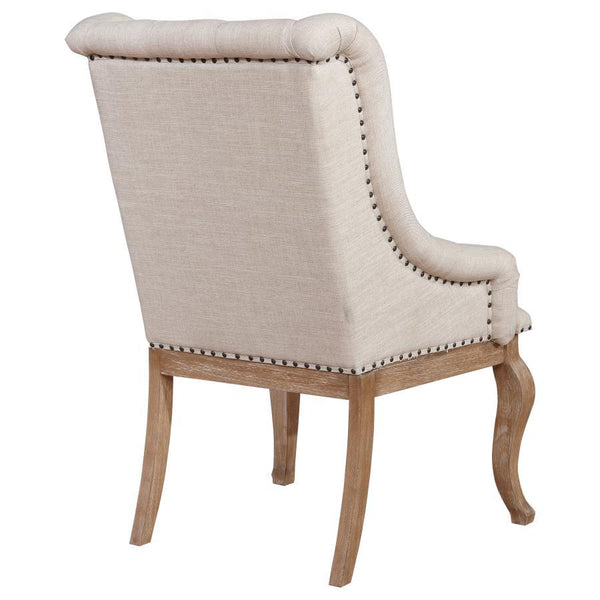 Brockway - Upholstered Arm Chair (Set of 2) - Barley Brown