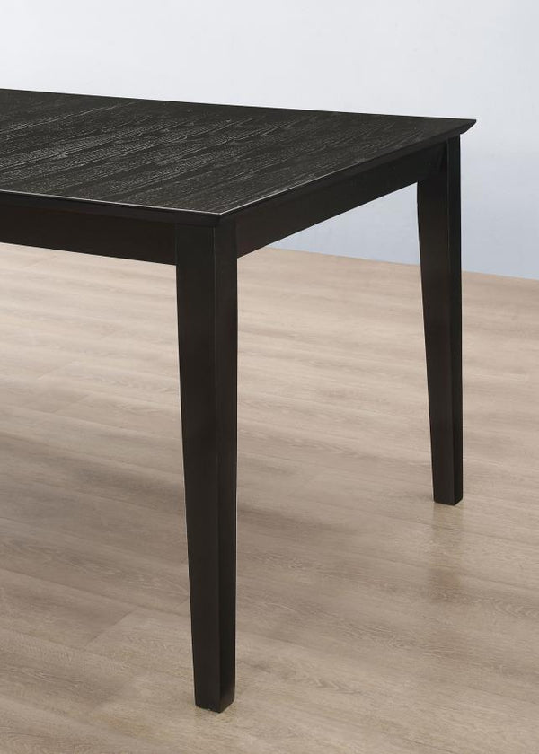 Louise - 5 Piece Rectangular Extension Leaf Dining Set - Black