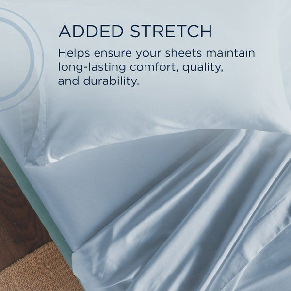 Linens - Tempur Classic Cotton Sheet Set - Sleepy Blue - King