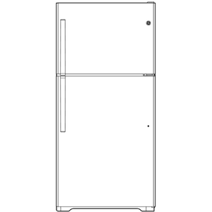GE® ENERGY STAR® 19.2 Cu. Ft. Top-Freezer Refrigerator