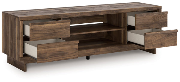 Zadilyn - Brown - XL TV Stand With Fireplace Option