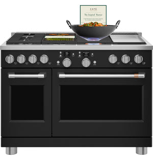 Café™ 48" Smart Dual-Fuel Commercial-Style Range with 6 Burners and Griddle (Natural Gas)