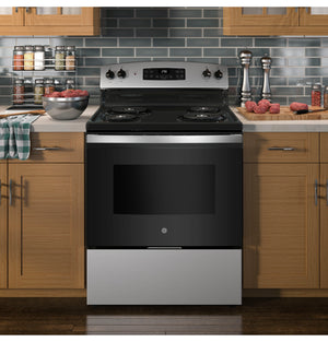 GE® 30" Free-Standing Self-Clean Electric Range
