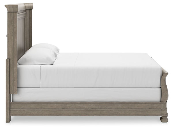 Lexorne - Gray - King Sleigh Bed