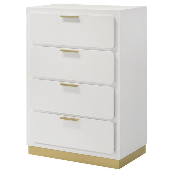 Caraway - 4-Drawer Bedroom Chest - White