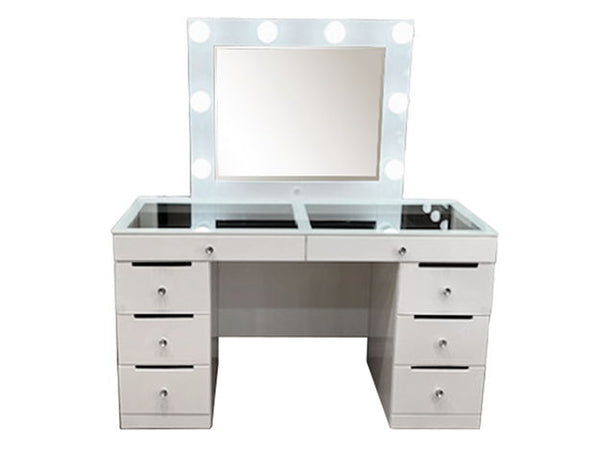  a perfect fusion of functionality and fashion. Its glossy white finish and clean lines are complemented by the sparkle of crystal-like knobs
