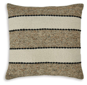 Teeming with texture, the Rueford pillow makes a fresh design statement. With stripes that delight and hues that create a warm and cozy feeling, it adds a touch of modern elegance to your home-'s decor.<br/><br/><b>Product Features</b><ul><li>Made with wo